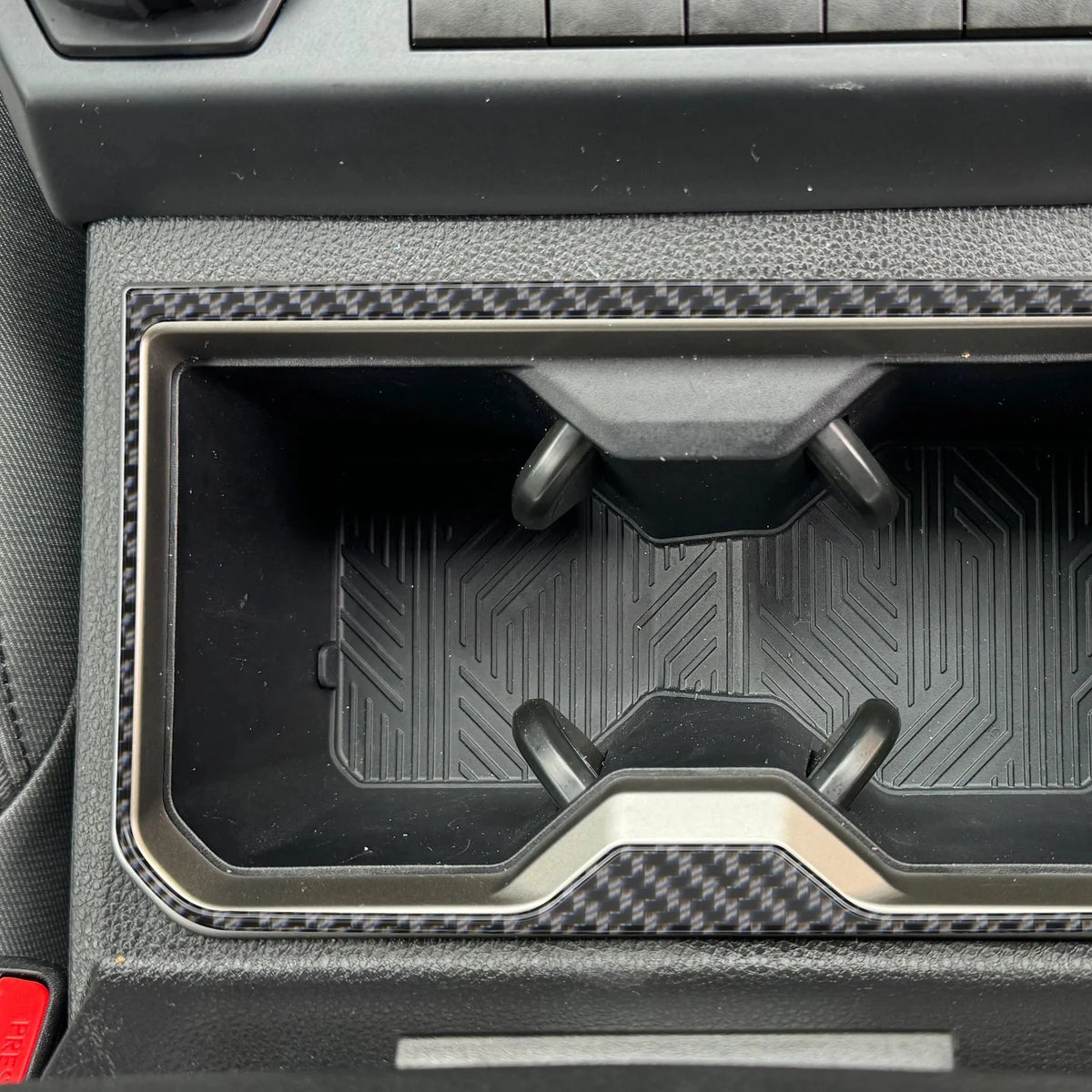 Tufskinz Front Cup Holder Accent Trim for Tacoma (2024-2025