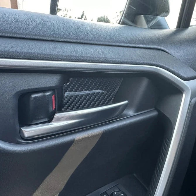 Tufskinz Interior Door Handle Inserts for Toyota Rav4 (2019-2024) - Aspire Auto Accessories