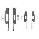 Tufskinz Door Switch Accent Trim for Nissan Frontier (2022-2024) - Aspire Auto Accessories