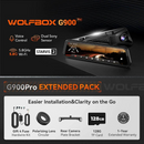 Wolfbox G900 Pro 12MP WiFi Touch Screen Rear View Mirror Dash Cam Smart Mirror - Aspire Auto Accessories