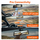 Wolfbox G900 Pro 12MP WiFi Touch Screen Rear View Mirror Dash Cam Smart Mirror - Aspire Auto Accessories