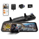 Wolfbox G900 Pro 12MP WiFi Touch Screen Rear View Mirror Dash Cam Smart Mirror - Aspire Auto Accessories