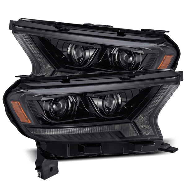 19-22 Ford Ranger PRO-Series Projector Headlights Alpha-Black - Aspire Auto Accessories