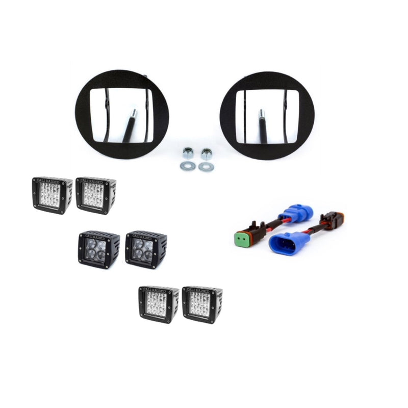 2005-2011 Toyota Tacoma LED Fog Light Pod Replacement Kit with Brackets - Aspire Auto Accessories