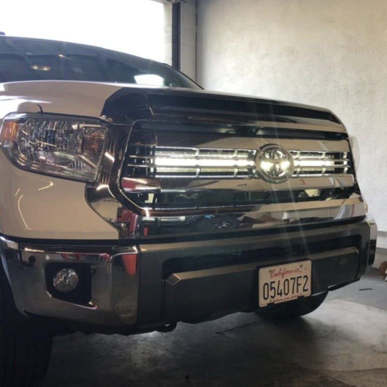 2014-2021 Toyota Tundra 42" Hidden Grille Curved LED Light Bar Mounting Brackets - Aspire Auto Accessories