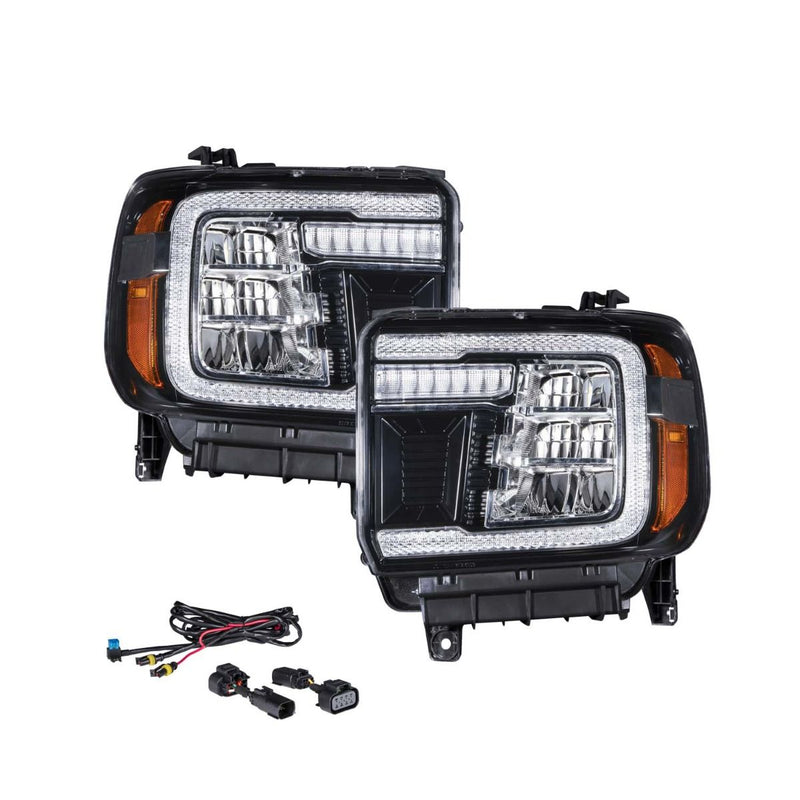 2015-2019 GMC Sierra 2500/3500 LED Reflector Headlights (pair) - Aspire Auto Accessories