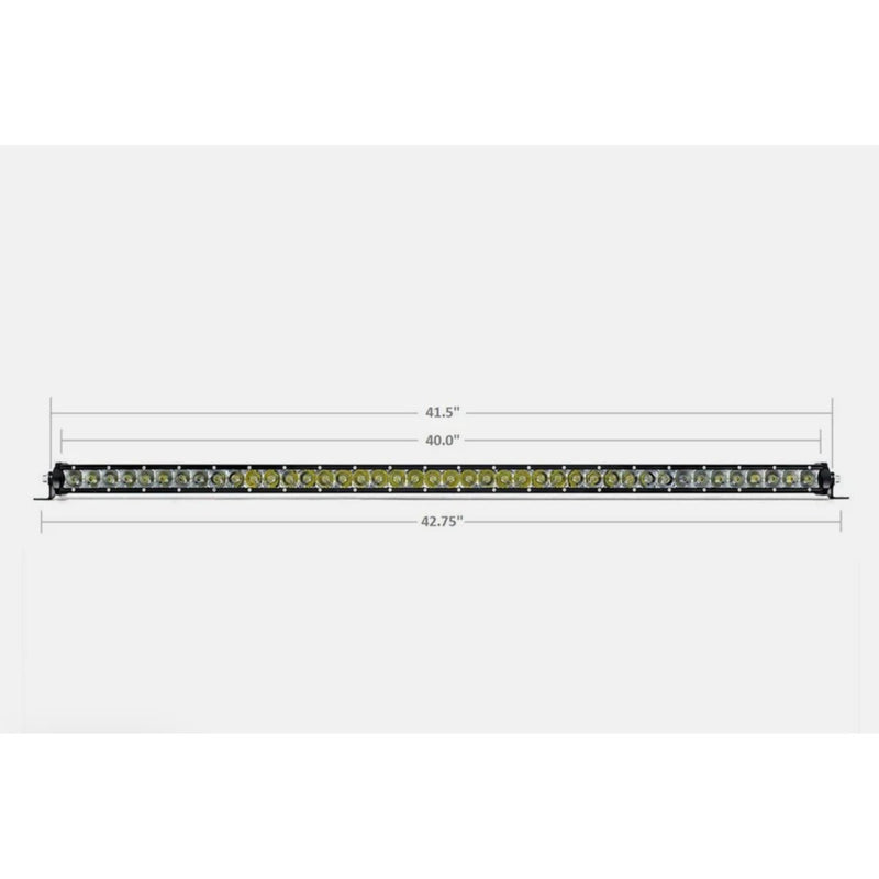 42" Slim Single Row LED Bar (Amber) - Aspire Auto Accessories