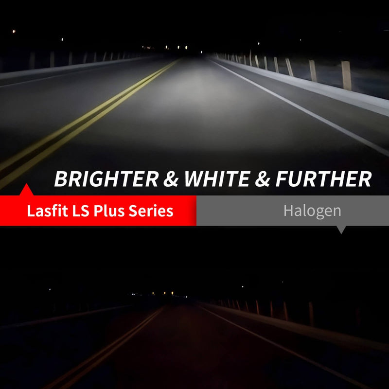 90W 9000LM 6000K H11 H8 H9 LED Bulbs White | LS Plus Series, 2 Bulbs - Aspire Auto Accessories