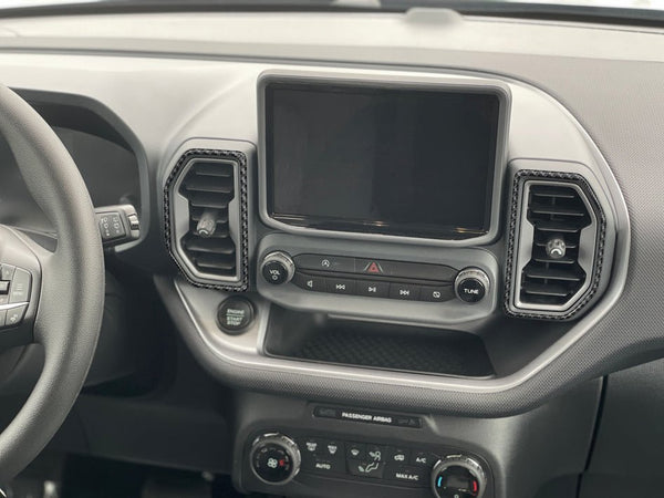 AC Vent Surround Accent Trim Fits 2021-2022 Ford Bronco Sport - Aspire Auto Accessories