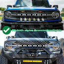 21-23 Ford Bronco / 22-23 Bronco Raptor NOVA-Series LED Projector Headlights Black - Aspire Auto Accessories