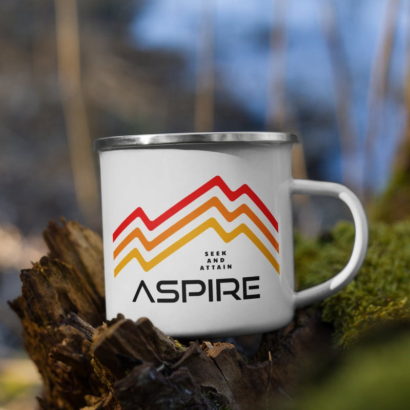 Aspire Mountain Enamel Mug - Aspire Auto Accessories