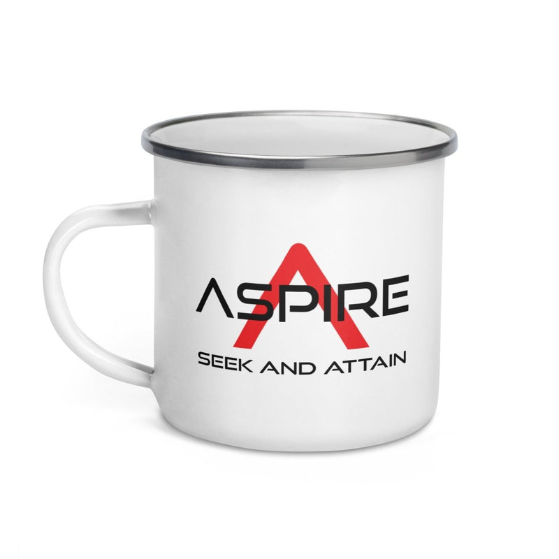 Aspire Seek and Attain Enamel Mug - Aspire Auto Accessories