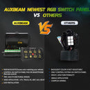 Auxbeam RGB 8 Gang Switch Control Panel with Bluetooth Control - Aspire Auto Accessories