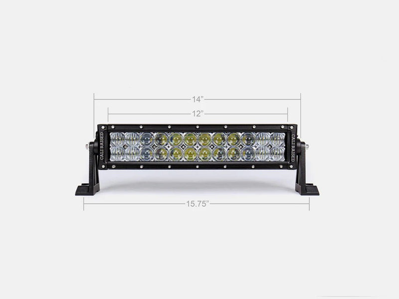 Cali Raised Dual Row White LED Light Bars (All Sizes) - Aspire Auto Accessories