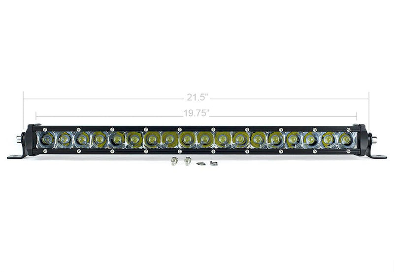 Cali Raised Slim Single Row White or Amber LED Light Bars (All Sizes) - Aspire Auto Accessories