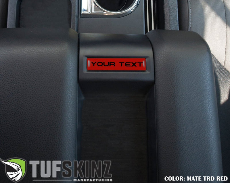 Center Console Badge/Custom Text Accent Trim Fits 2014-2021 Toyota Tundra - Aspire Auto Accessories
