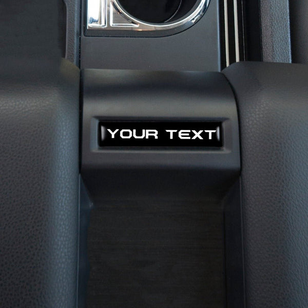 Center Console Badge/Custom Text Accent Trim Fits 2014-2021 Toyota Tundra - Aspire Auto Accessories