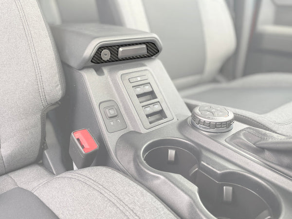 Center Console Latch Accent Trim Fits 2021-2022 Ford Bronco - Aspire Auto Accessories