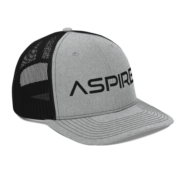Classic Aspire Trucker Caps - Heather Grey / Black - Aspire Auto Accessories
