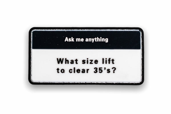"Clear 35s" Patch - Aspire Auto Accessories