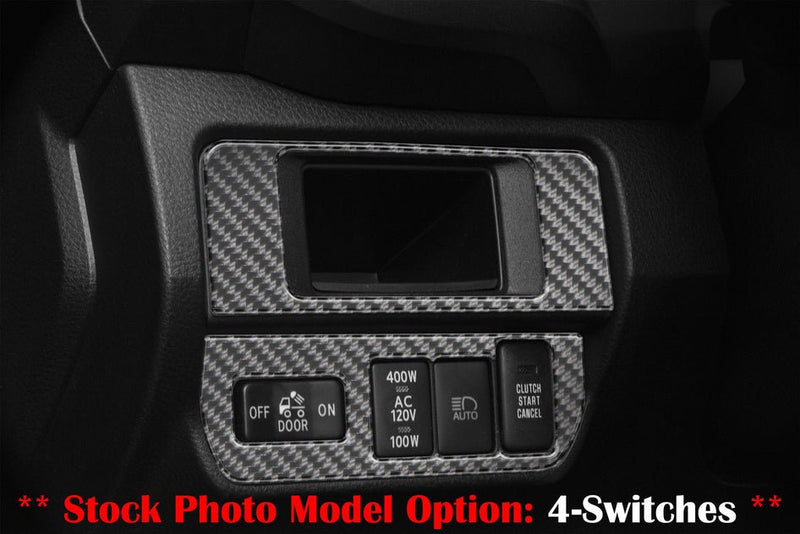 Dim Light Control with 4-Switches (V1) Accent Trim Fits 2016-2022 Toyota Tacoma - Aspire Auto Accessories