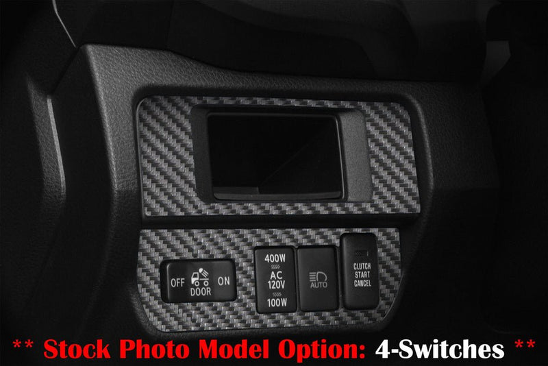 Dim Light Control with 4-Switches (V1) Accent Trim Fits 2016-2022 Toyota Tacoma - Aspire Auto Accessories