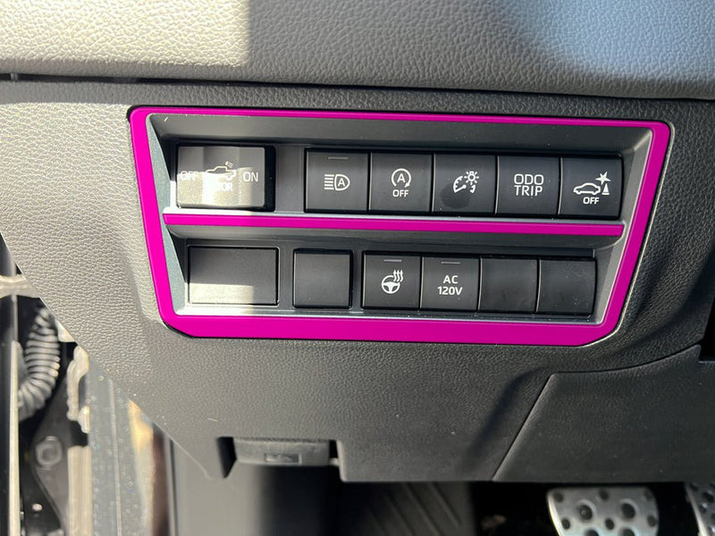 Dim Switch Panel Accent Trim Fits 2022-2022 Toyota Tundra - Aspire Auto Accessories