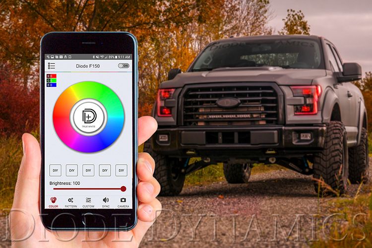 RGBW Multicolor Underglow LED Kit with Bluetooth Controller - Aspire Auto Accessories