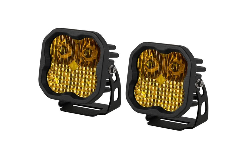 Diode Dynamics Stage Series 3" SAE Yellow Sport LED Pod (pair) - Aspire Auto Accessories