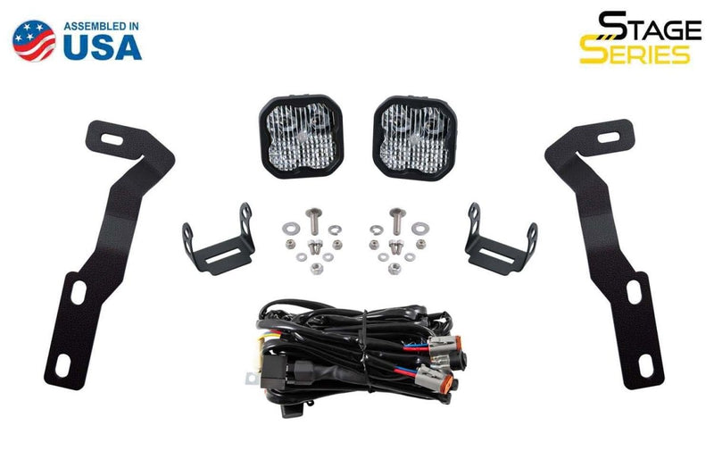 Diode Dynamics Stage Series Backlit Ditch Light Kit for 2016-2023 Toyota Tacoma - Aspire Auto Accessories