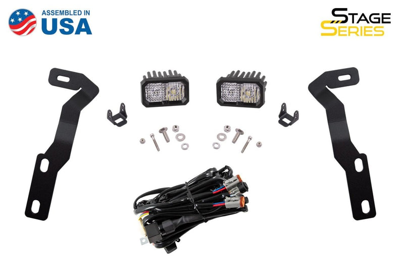 Diode Dynamics Stage Series Backlit Ditch Light Kit for 2016-2023 Toyota Tacoma - Aspire Auto Accessories