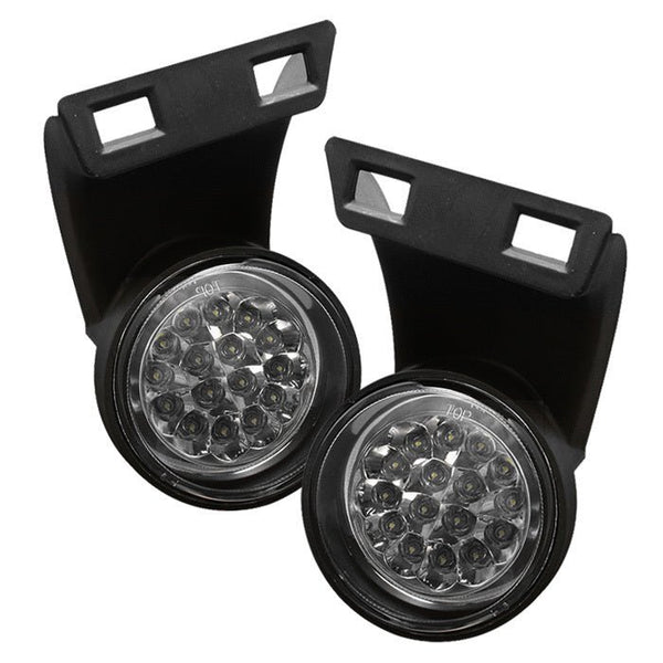 Dodge Ram 1500/2500/3500 94-01 LED Fog Lights w/Switch (Does not fit the turbo diesel) - Clear - Aspire Auto Accessories