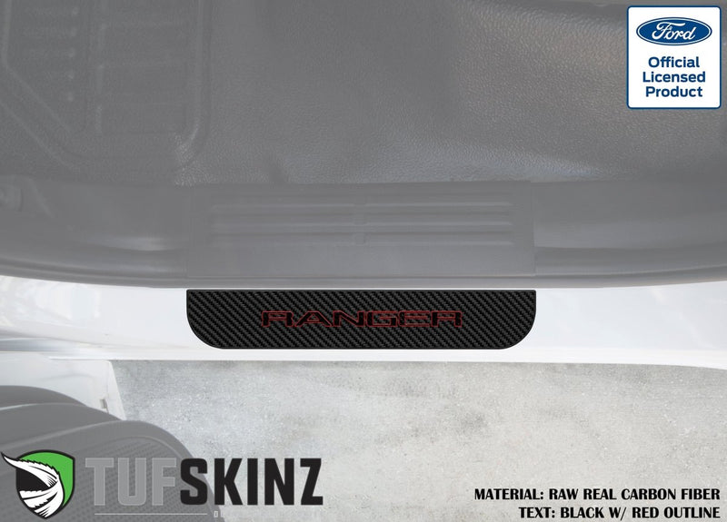 Door Sill Protection Overlays (Domed) 2019-2022 Ford Ranger - Aspire Auto Accessories