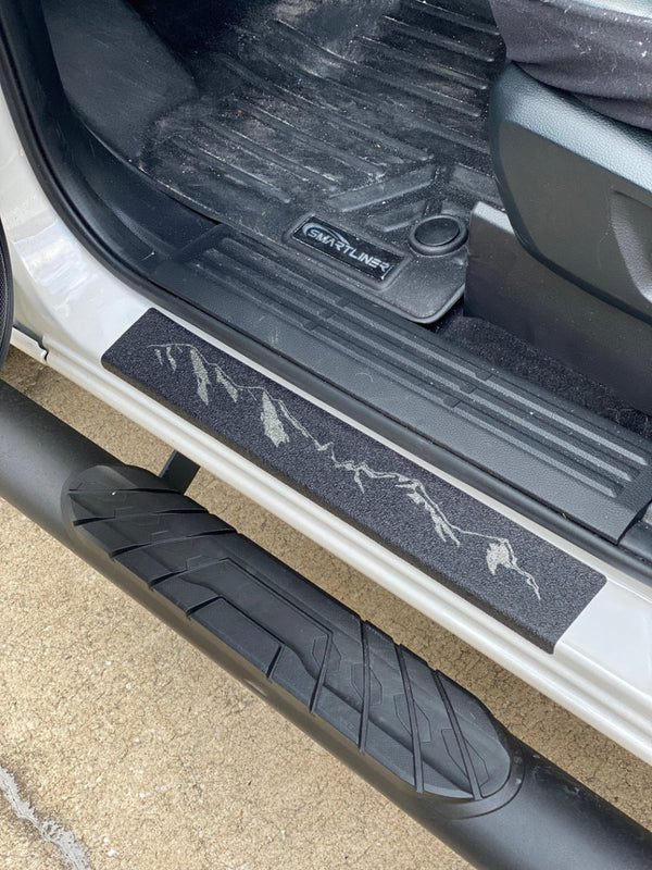 Door Sill Protection Overlays (Textured) Fits 2019-2022 Ford Ranger - Aspire Auto Accessories