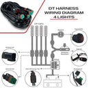 Harness to Control 4 Lights (DT) - Aspire Auto Accessories