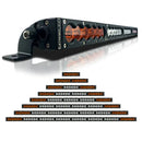 X6S Slim Amber/White LED Light Bar & Harness (All Sizes) - Aspire Auto Accessories