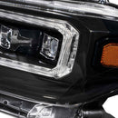 Form Lighting Sequential LED Projector Headlights; Black Housing; Clear Lens - Aspire Auto Accessories