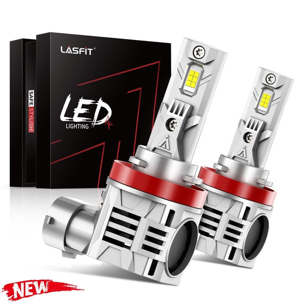 H11 H8 H9 LED Bulbs 70W 7600LM 6000K | LAair Series, All-in-One Design - Aspire Auto Accessories