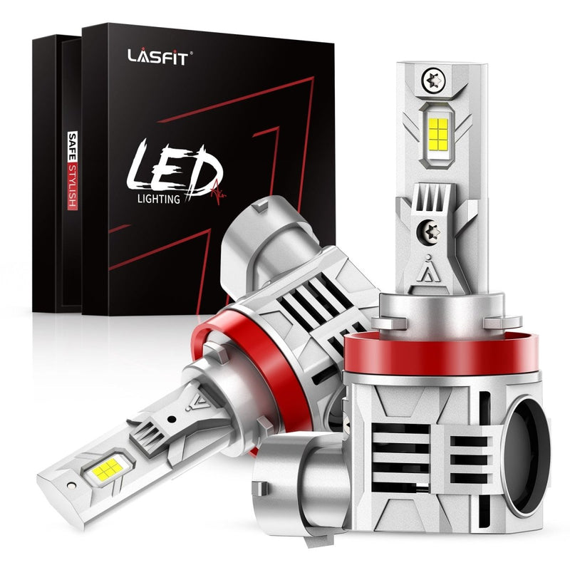 H11 H8 H9 LED Bulbs 70W 7600LM 6000K | LAair Series, All-in-One Design - Aspire Auto Accessories