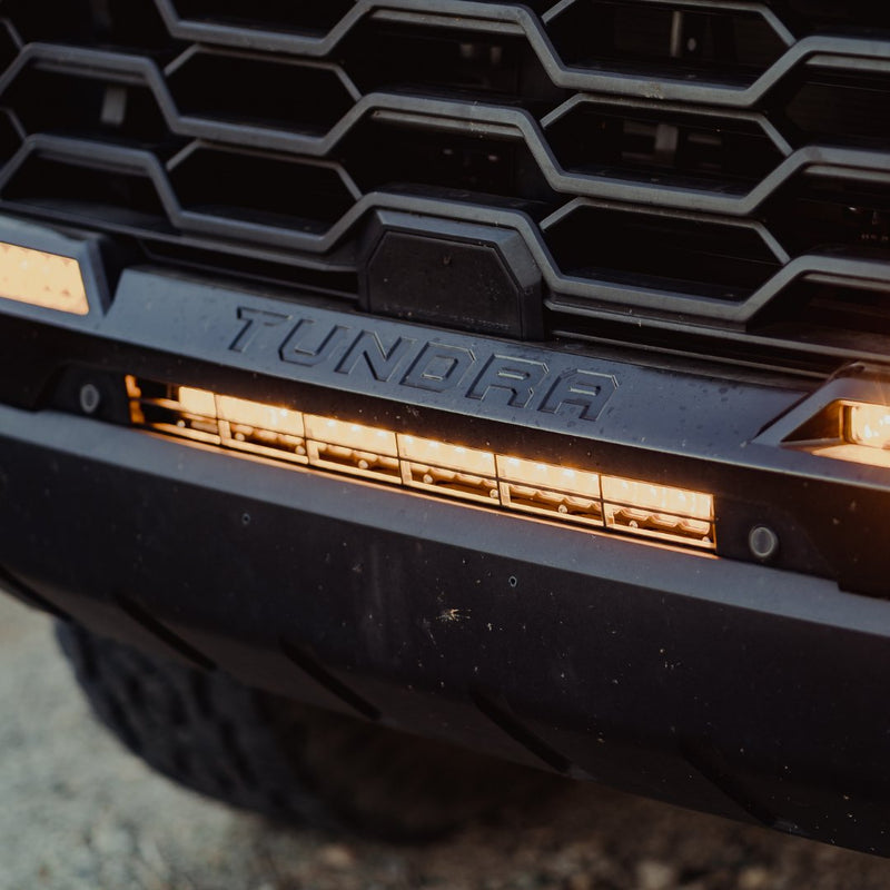 Heretic 20" LED Bumper Light Bar - Amber Lens for 2022-2023 Toyota Tundra - Aspire Auto Accessories