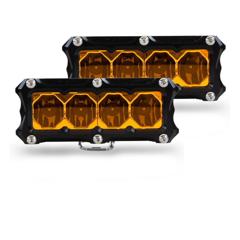 Heretic BA-4 Amber LED Pod Light - 2 Pack - Aspire Auto Accessories