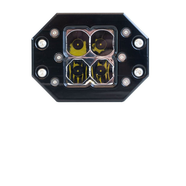 Heretic Quattro Flush Mount LED Pod Light - Aspire Auto Accessories