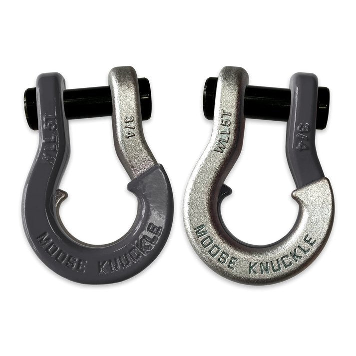 Jowl Recovery Split Shackle 3/4 - Gun Gray - Moose Knuckle - Aspire Auto Accessories
