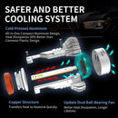 LA Plus Series H11 H9 H8 LED Bulb 60W 6000LM 6000K Amplified Flux Beam | 2 Bulbs - Aspire Auto Accessories