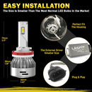 LD Plus Switchback H8 H11 H16 LED Fog Light Bulbs Flip Chip 60W 2 Modes | 2 Bulbs - Aspire Auto Accessories