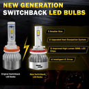 LD Plus Switchback H8 H11 H16 LED Fog Light Bulbs Flip Chip 60W 2 Modes | 2 Bulbs - Aspire Auto Accessories