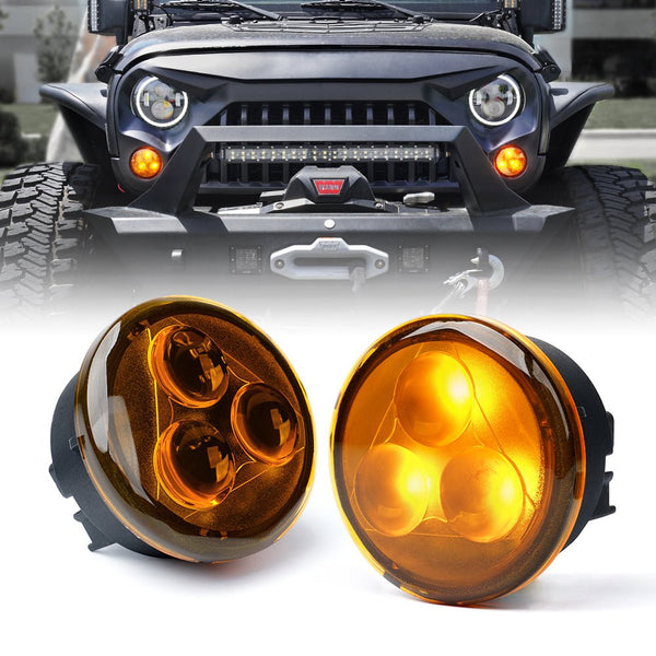LED Turn Signal Lights for 07-18 Jeep Wrangler JK | Trio Series - Aspire Auto Accessories