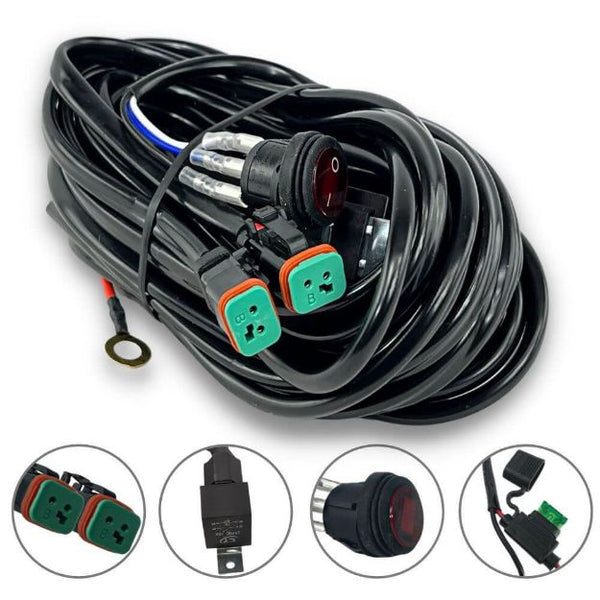 LED Wiring Harness to Control 2 Lights (DT) - Aspire Auto Accessories