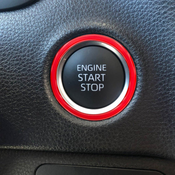 Push to Start Button Accent Trim Fits 2022-2022 Toyota Tundra - Aspire Auto Accessories