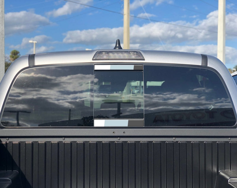 Rear Power Sliding Window Accent Trim Fits 2016-2022 Toyota Tacoma - Aspire Auto Accessories